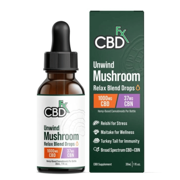 CBDfx Relax Blend Mushroom Tincture