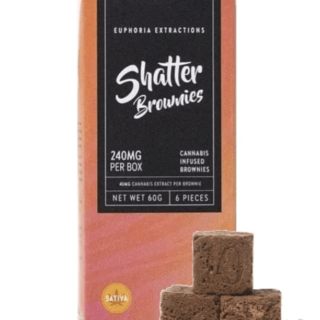 Euphoria Extractions Sativa Shatter Brownie