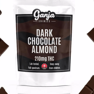 Ganja Baked Dark Chocolate Almond Bar